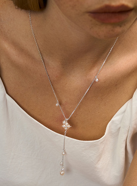 喷泉花园｜天然淡水珍珠毛衣链