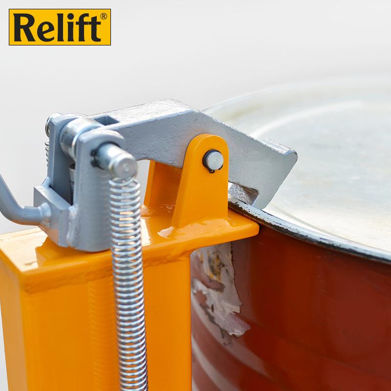 锐励简易手推液压油桶DT50搬运车手动油桶车叉车手推圆桶装卸车 - 图2