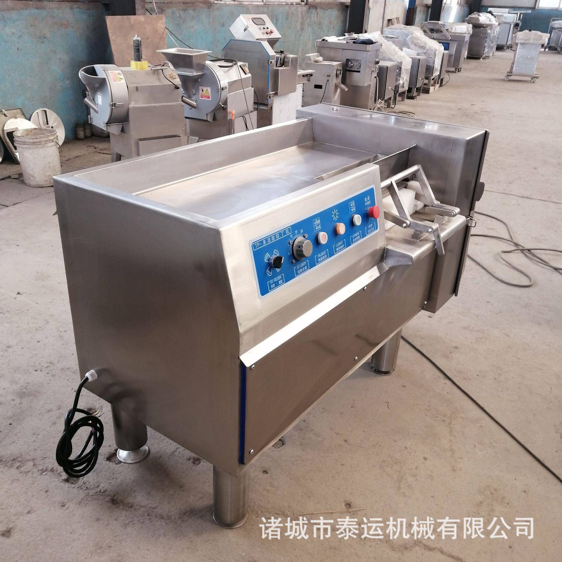 无骨鸡胸肉切丁机精肉切丁机器切肉粒机微冻肉斩切机猪腿肉切丁机 - 图1