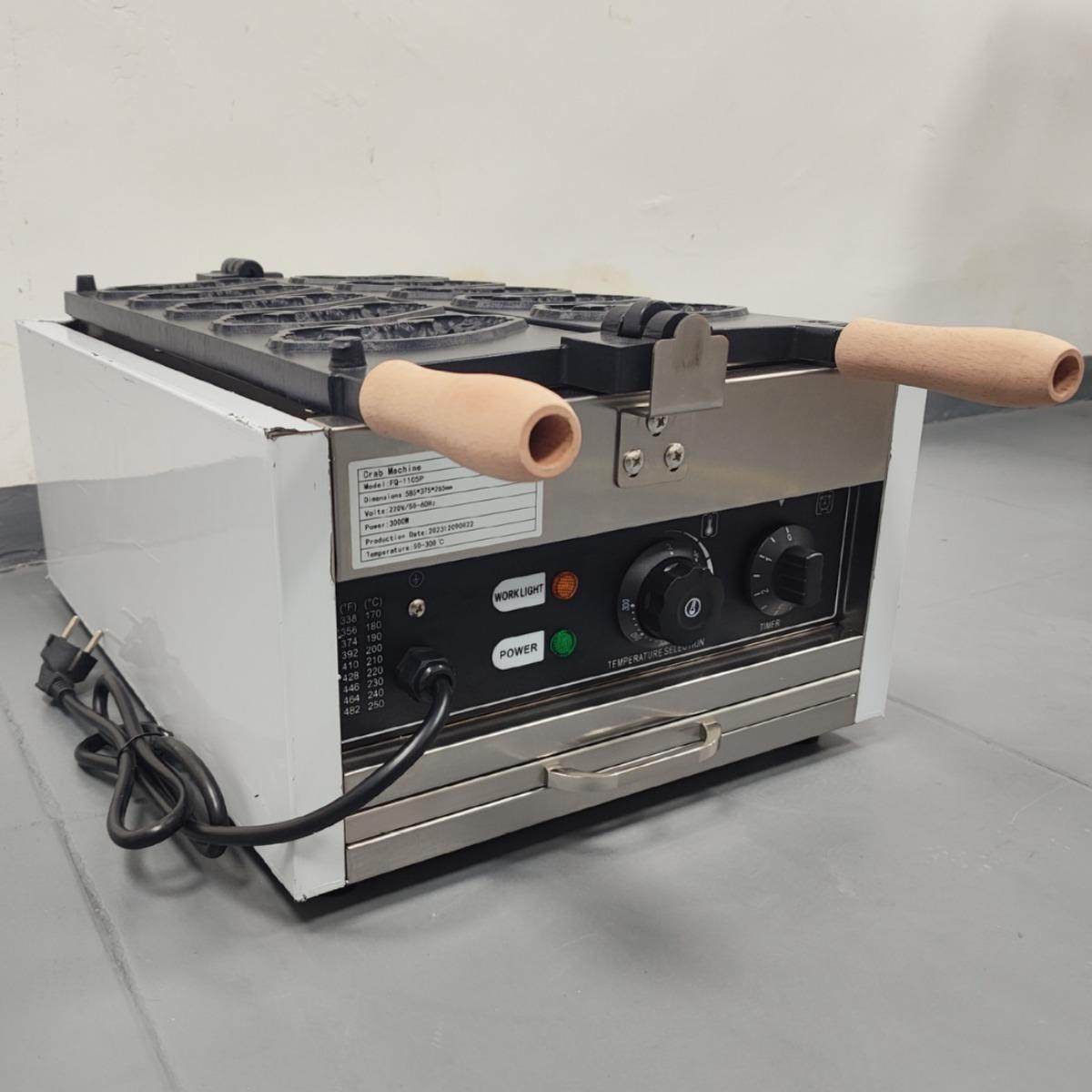 商用机械螃蟹华夫机不粘锅受热均匀螃蟹烤饼机特色小吃螃蟹烧机,淘宝优惠券,粉丝福利购,淘宝优惠卷