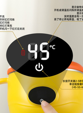 儿童保温碗不锈钢注水碗家用充电保温碗宝宝恒温碗加热婴儿辅食碗