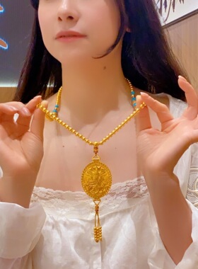 爆款金包银凤凰于飞套链金店同款