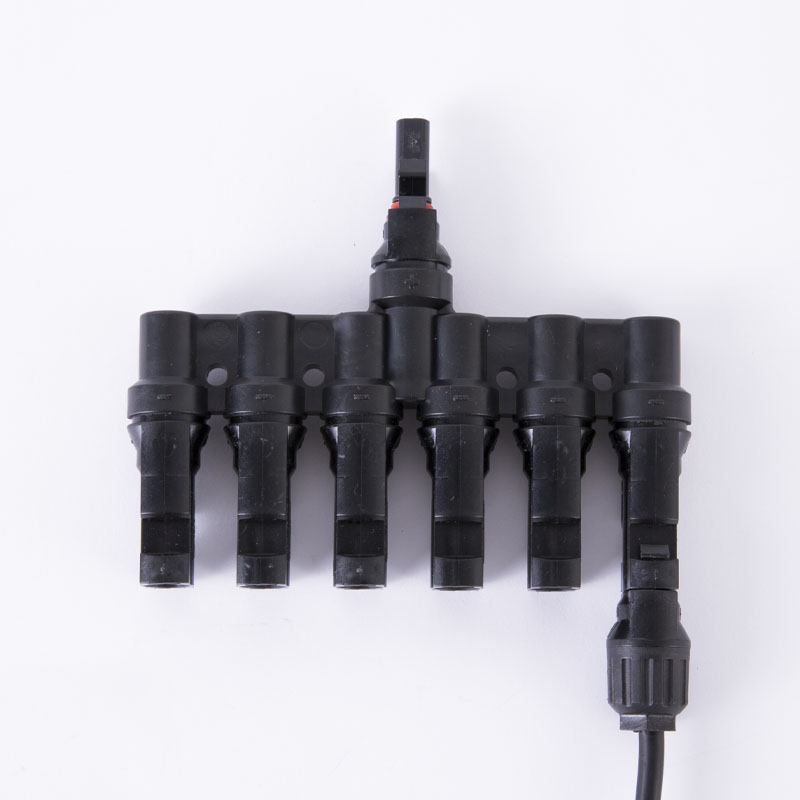 mc4太阳能光伏连接器T型三通电池组件2并1并联汇流配件转接头插头 - 图3