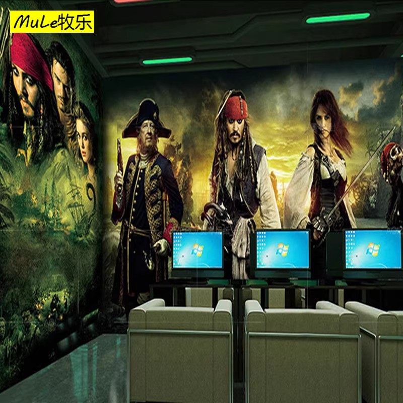 网吧网咖背景墙纸立体魔兽壁布ktv包厢酒吧壁画影院个性壁纸墙布,淘宝优惠券,粉丝福利购,淘宝优惠卷