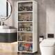 40-50 wide flip drawer bathroom kitchen toys snacks groceries removable storage cabinet multi-layer storage