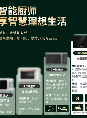 万得厨AI烹饪智能体多功能转盘家用28L大容量智能快捷食谱变频