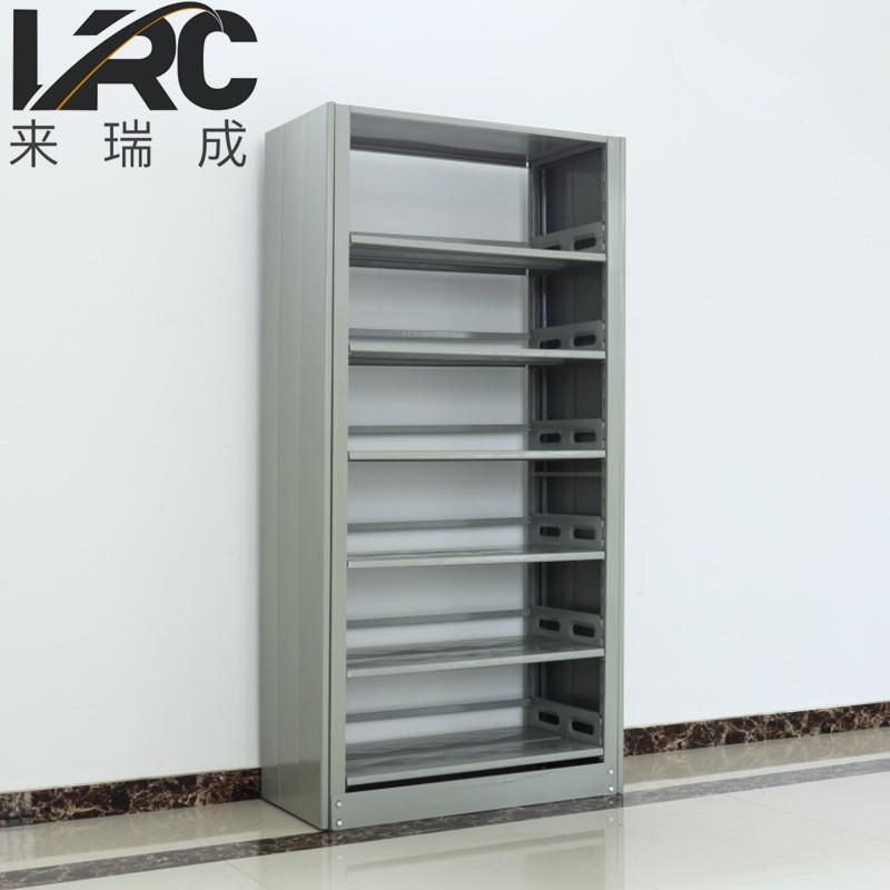 图书馆书架学校阅览室钢制书籍室铁皮家用落地资料档案架文件柜 - 图1