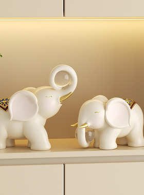 大象摆件创意水晶球摆设