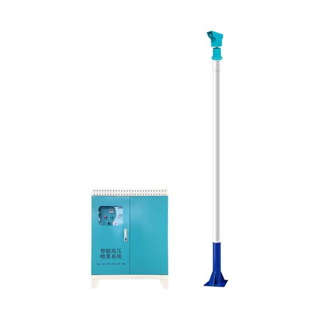 High-pressure mist pile construction site intelligent 360-degree rotating dust removal and cooling spraying system fully automatic rotating spray pile