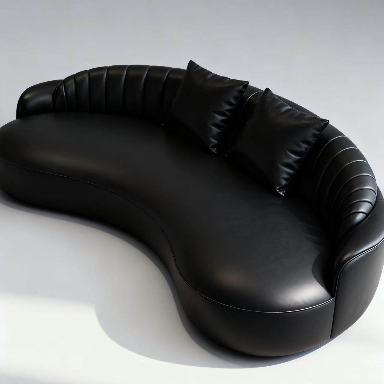 意式轻奢弧形沙发客厅酒店民宿办公室美容院服装店休息区接待洽谈,淘宝优惠券,粉丝福利购,淘宝优惠卷