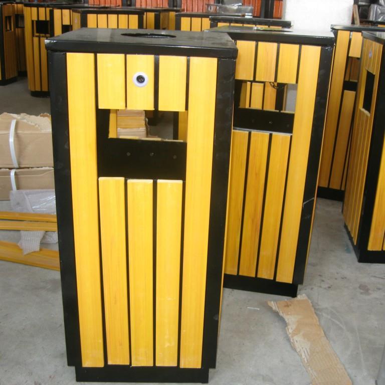 不会开裂的塑木垃圾桶厂家，质量上乘，经久内用，环保垃圾桶厂家 - 图1