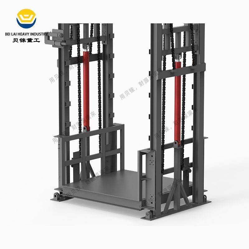 直顶式导轨式升降平台工厂直供吨5吨液压货梯简易导轨链条升降机,淘宝优惠券,粉丝福利购,淘宝优惠卷