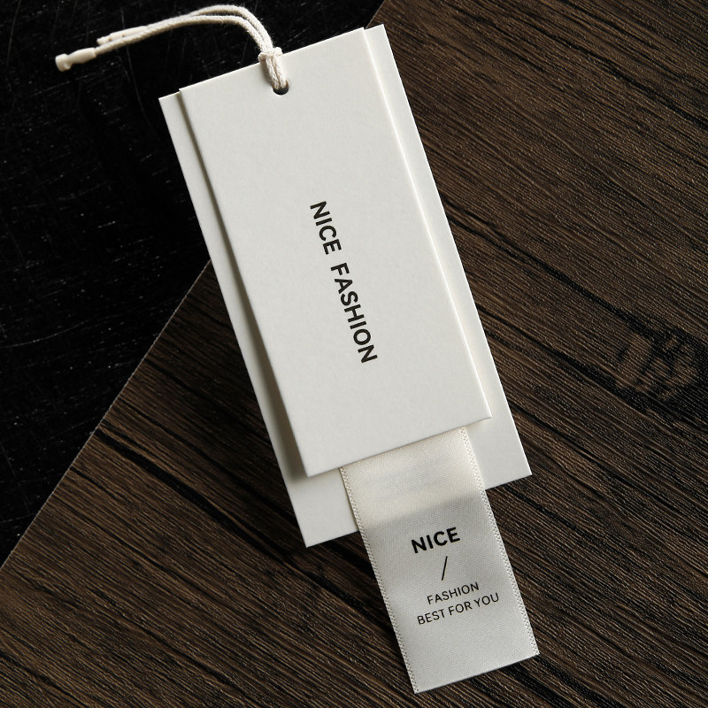 服装店高级轻奢吊牌定制织带加厚挂牌定做衣服商标LOGO设计订做,淘宝优惠券,粉丝福利购,淘宝优惠卷