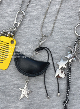 捧猫家~甜酷风金属多元素长项链