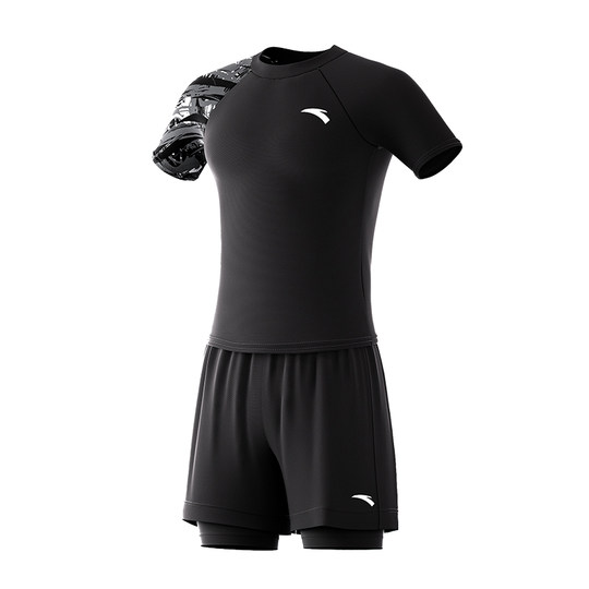 安踏男士泳衣套装2025新款速干成人上衣青少年专业游泳装备全套