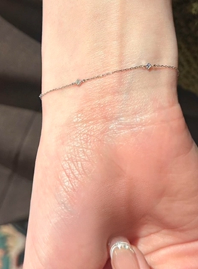 日系小心机mini小方钻手链女小众