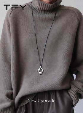 银色吊坠黑绳长款项链秋冬高级感