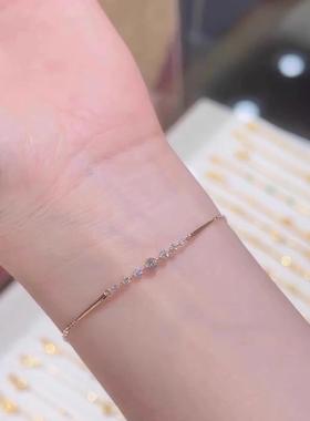 极细款锆石手链高级感轻奢清冷感