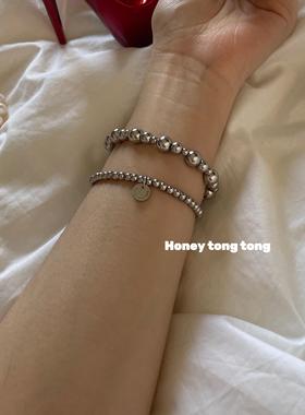 小圆珠手串手链女款精致百搭时尚