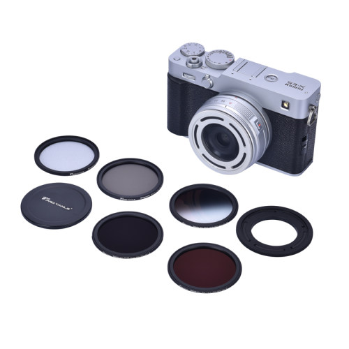 PRO TANLE 天利适用于富士X-E5+XF23mm套机专用遮光罩螺纹磁吸偏振减光风光滤镜专用款 微单uv cpl ND 黑柔镜 - 图3