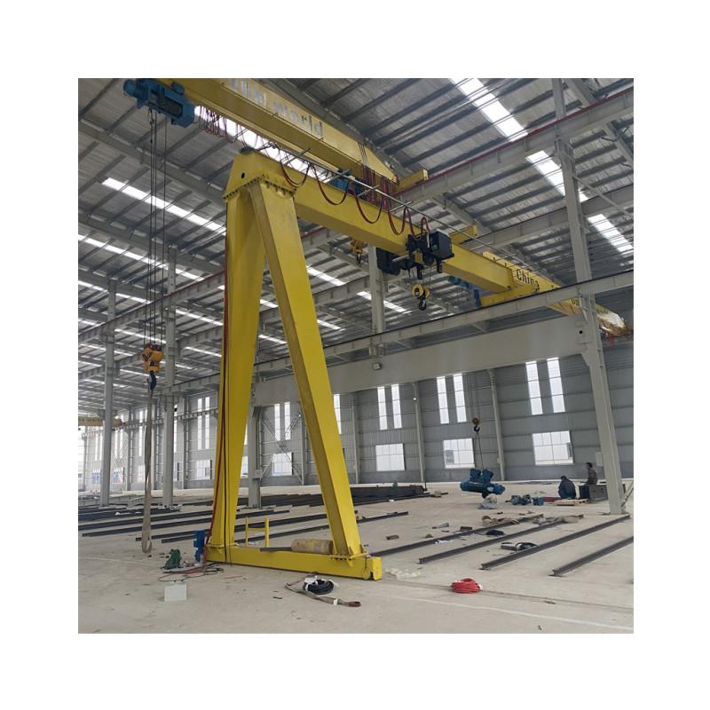 厂家供应半龙门吊货场用散货装卸运行平稳电动半门式起重机 - 图3
