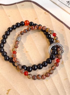 新中式手串女平价大牌感搭配手饰情侣闺蜜气质ins古风简单多圈