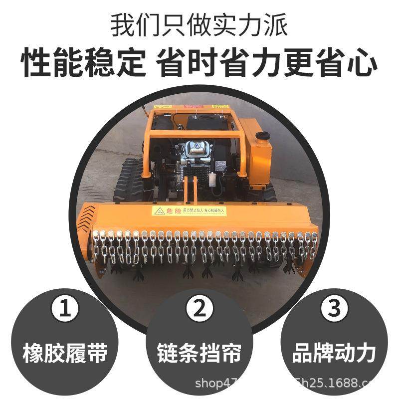 遥控割草机履带式全自动四驱割草碎草机全地形多功能汽油除草机,淘宝优惠券,粉丝福利购,淘宝优惠卷