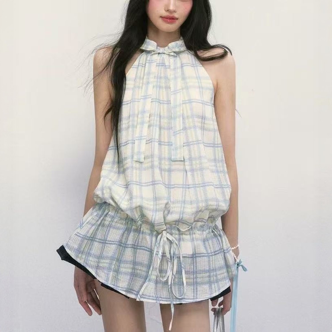 W2521款 无袖法式背心裙服装纸样1:1裁剪图,淘宝优惠券,粉丝福利购,淘宝优惠卷