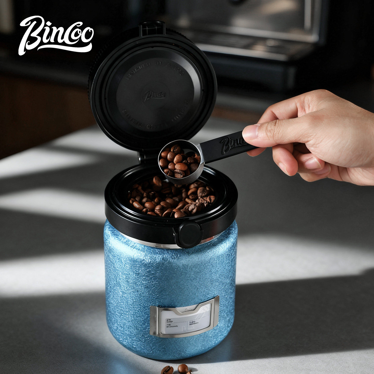Bincoo咖啡豆密封罐不锈钢抽真空湿度监测计时家用大容量咖啡粉罐,淘宝优惠券,粉丝福利购,淘宝优惠卷