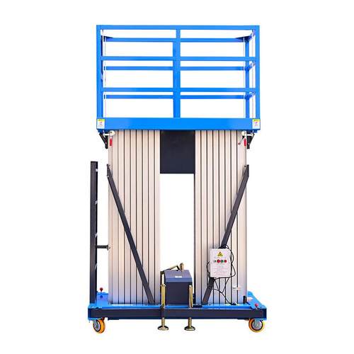 电动铝合金升降机液压移动式高空作业平台单双柱铝合金升降机 - 图3