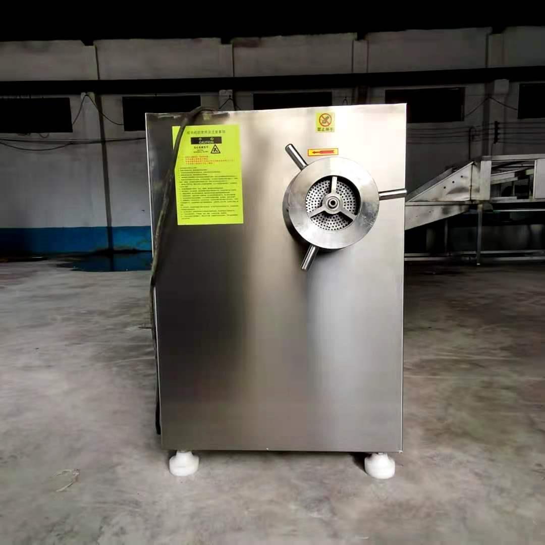 商用大型冻肉盘绞肉肉馅机牛肉鸡皮鱼皮蔬菜搅碎机立式绞肉设备 - 图0