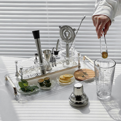 不锈钢调酒器套装雪克杯摇酒壶奶茶制作手打柠檬茶鸡尾酒调酒工具 - 图0