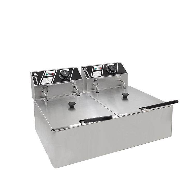 商用82电热炸炉双缸双筛油炸锅油炸炉薯条鸡排油炸机小吃机器摆摊,淘宝优惠券,粉丝福利购,淘宝优惠卷