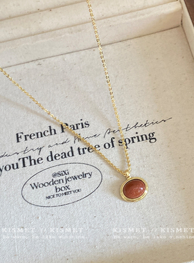 秋冬百搭~虎眼石双层叠戴项链2025新款毛衣链小众轻奢锁骨链颈链