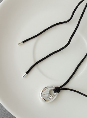 铜合金银色水滴吊坠时尚毛衣链女