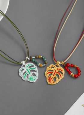 SWAH山丘家部落系列叶子项链