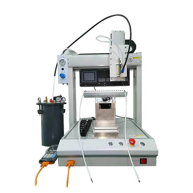 Fully automatic dispensing machine Automotive electronic wiring harness four-axis high-power hot melt syringe dispensing fast drying solidification integrated machine
