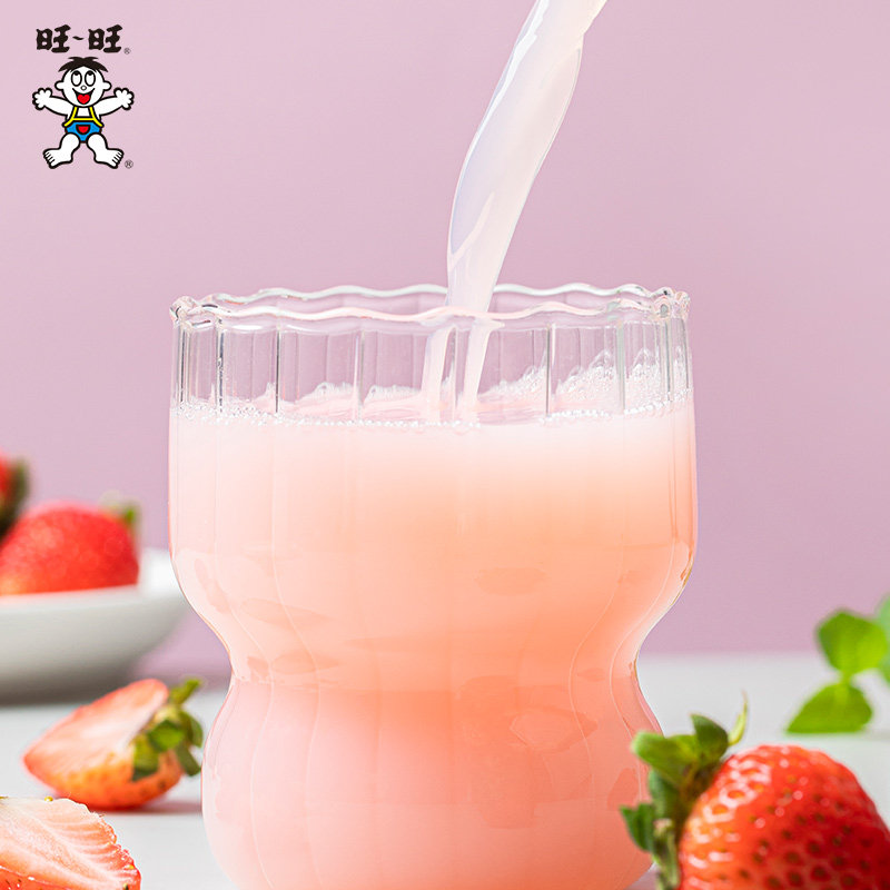 旺旺O泡果奶味低糖原味草莓味儿童饮品含乳早餐休闲饮料125ml8盒,淘宝优惠券,粉丝福利购,淘宝优惠卷