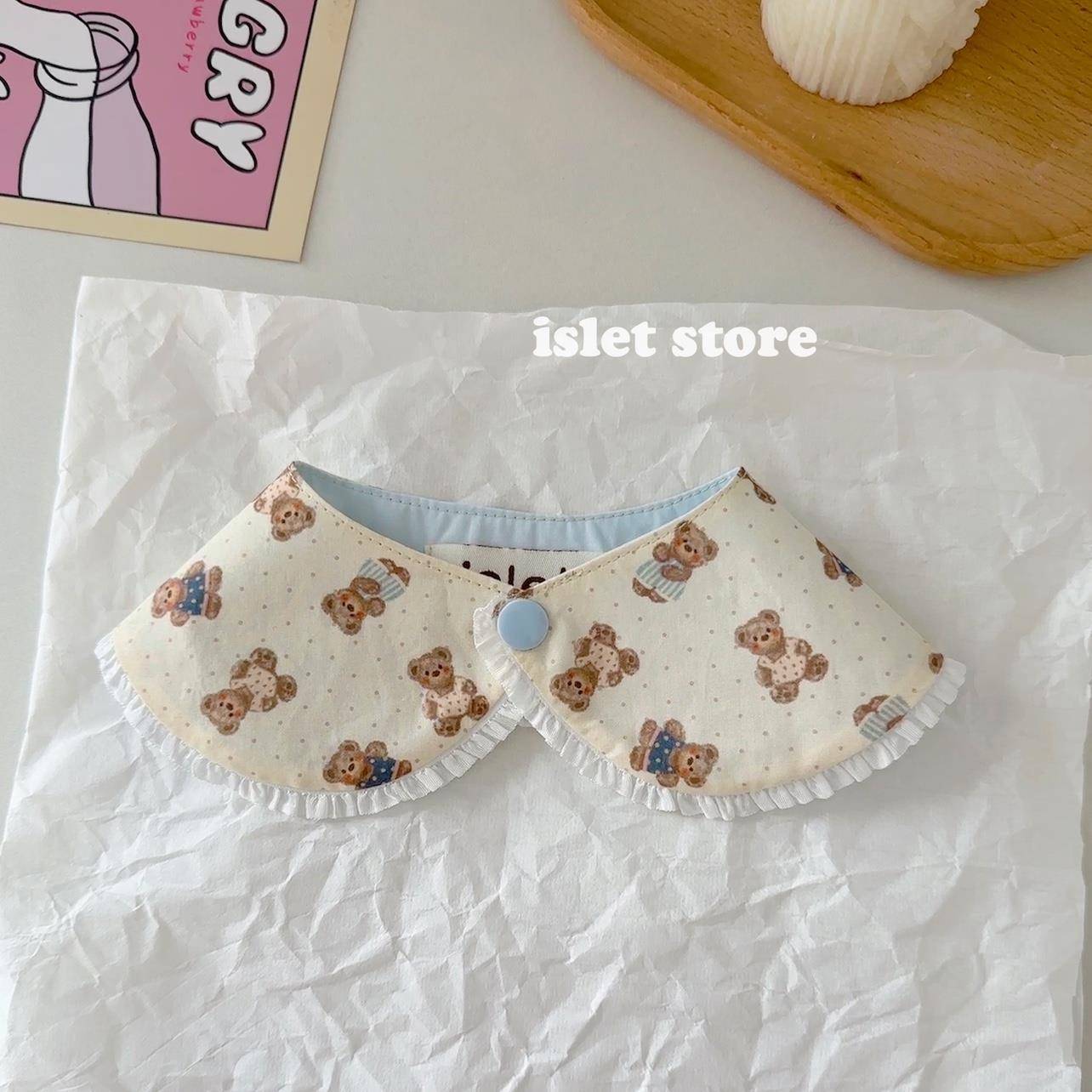 islet store猫咪狗狗口水巾宠物围脖围领结拍照可爱饰品蕾丝围兜 - 图0