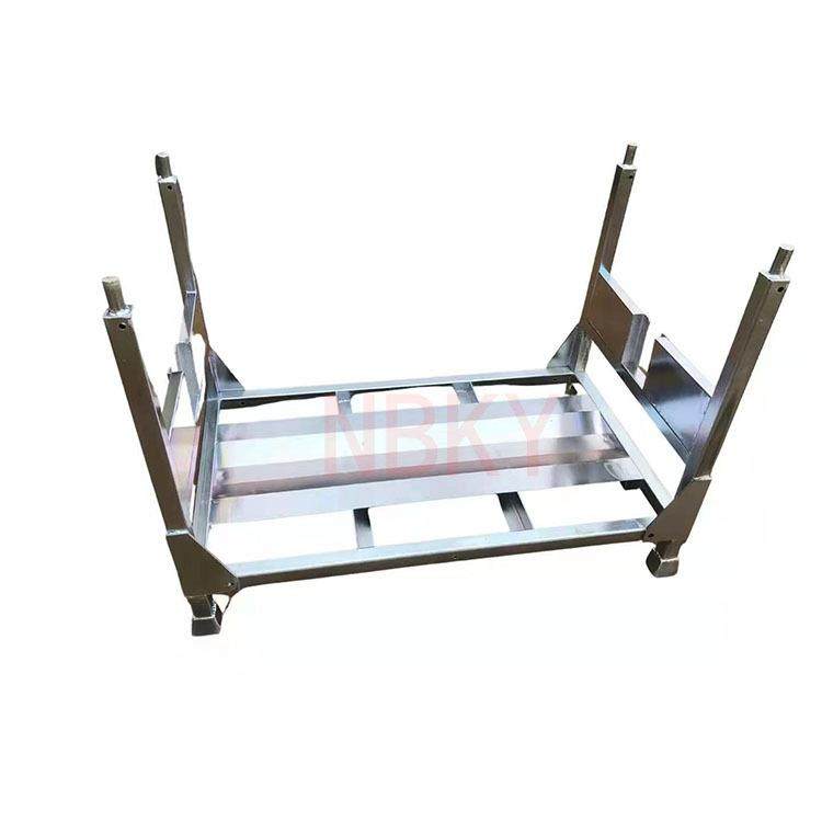 折叠堆垛架镀锌色大号汽车轮胎堆垛架保鲜库专用铁架子部件器具架,淘宝优惠券,粉丝福利购,淘宝优惠卷