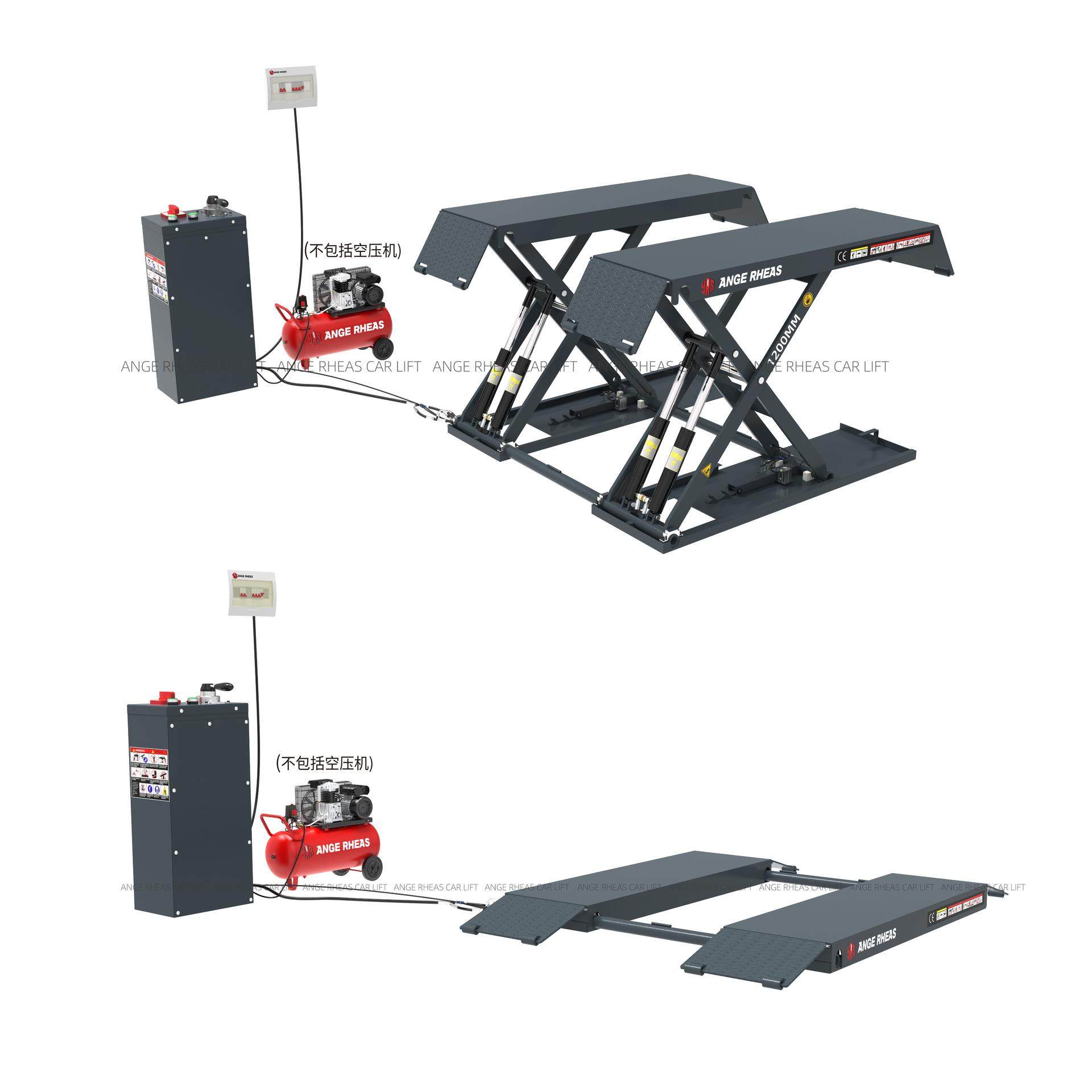 瑞亚斯举升机超薄小剪4吨可移动防水升降机保养汽修汽车举升机,淘宝优惠券,粉丝福利购,淘宝优惠卷