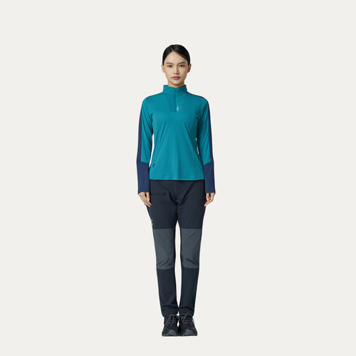 26新品 HAGLOFS火柴棍Polartec Standing Collar女子速干长袖T恤 - 图2