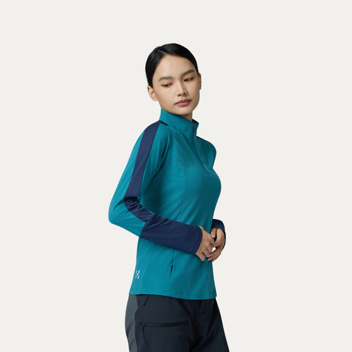26新品 HAGLOFS火柴棍Polartec Standing Collar女子速干长袖T恤 - 图0