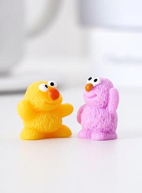 呆萌大眼仔小怪兽公仔 diy装饰品盲袋配件微景观桌面汽车载小摆件