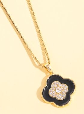 跨境钛钢不褪色项链女士轻奢首饰百搭感新中式饰品厂家现货