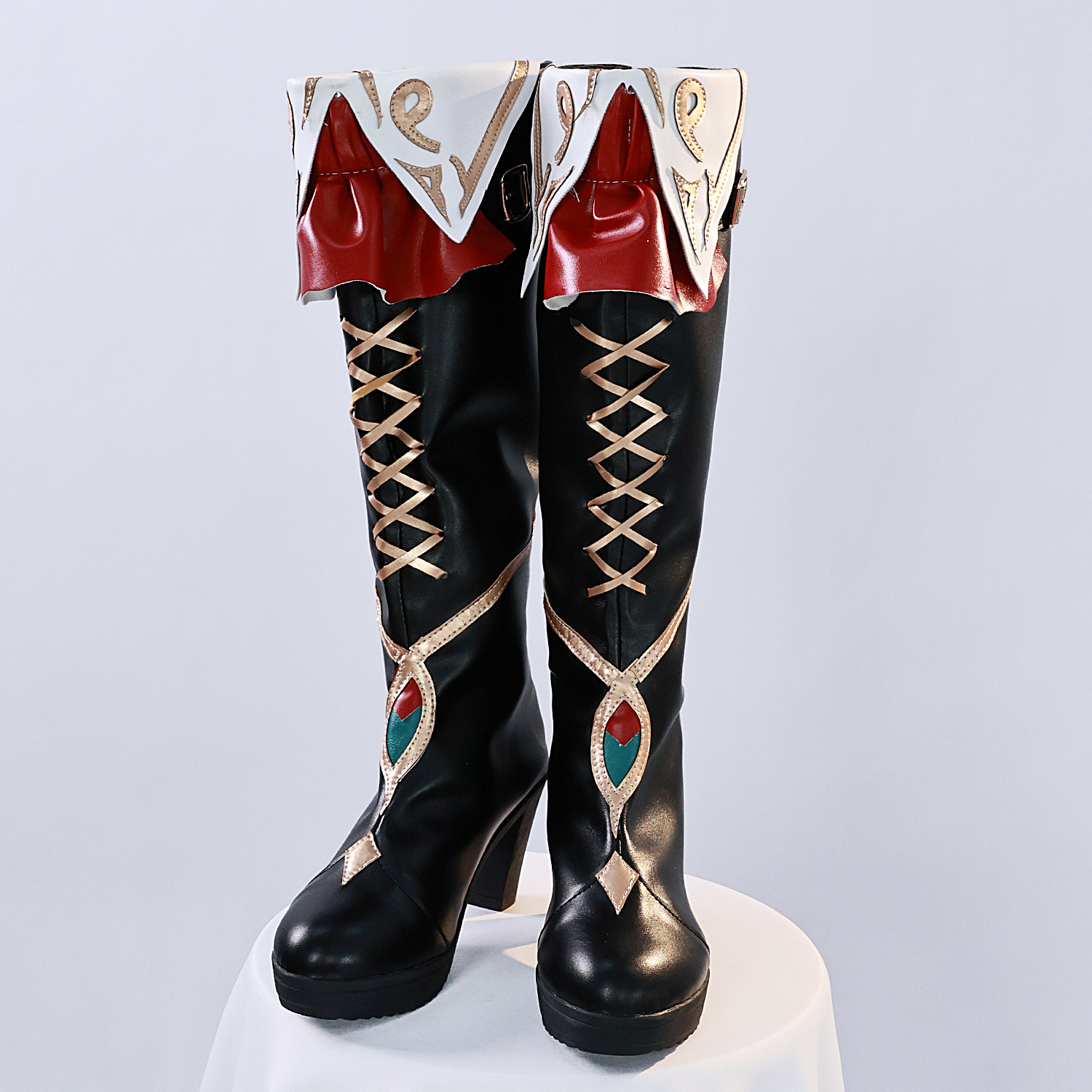 遇见萌原神KFC联动cos鞋KFC卡维艾尔海森cosplay鞋子动漫靴子 - 图2