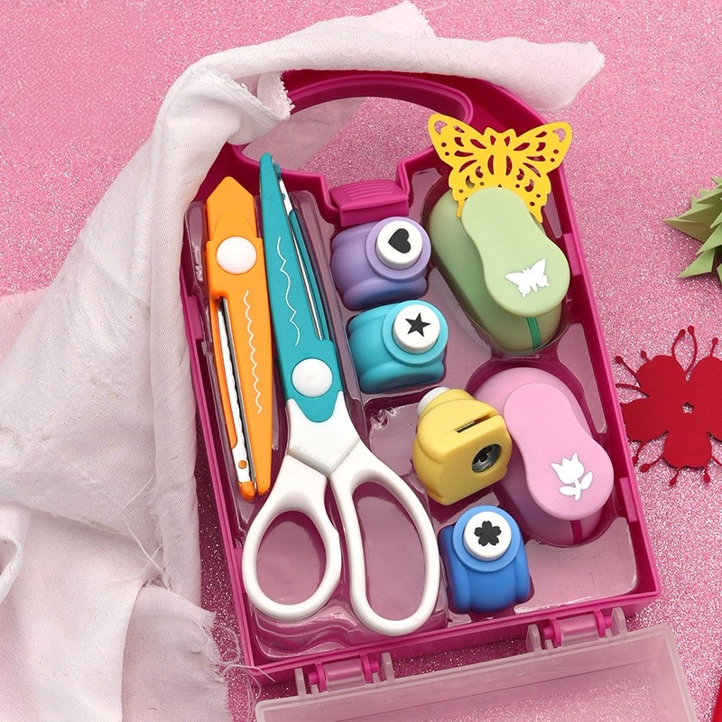 压花器儿童手工省力套装压花机幼儿园神器卡纸大号五角星花朵爱心图案小印花机母亲节国庆节制作贺卡工具剪刀,淘宝优惠券,粉丝福利购,淘宝优惠卷