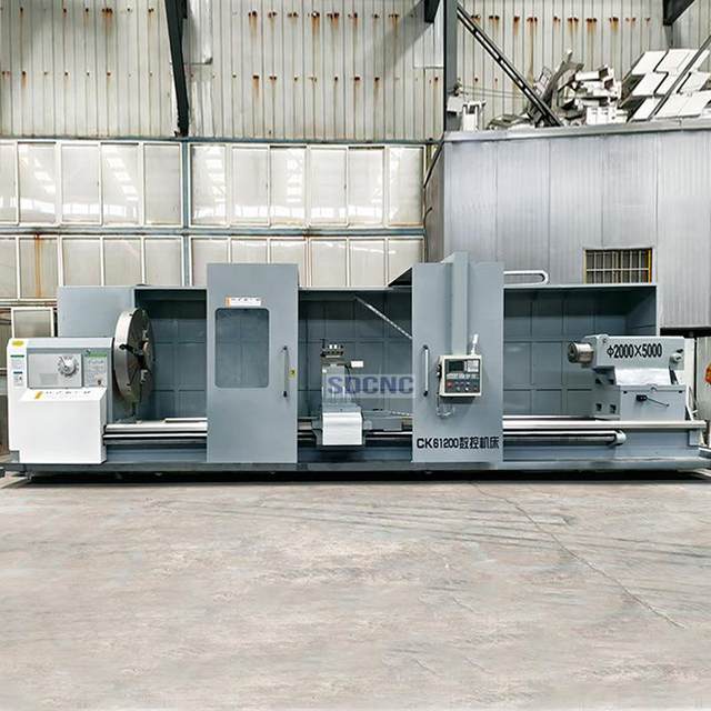 CNC lathe CK61200 overall bed guide rail width fully automatic metal cutting lathe c CNC machine tool