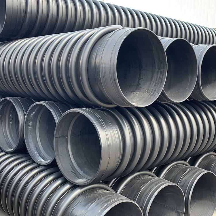 市政排水排污高密度聚乙烯PE克拉管B型hdpe缠绕增强结构壁管 - 图2