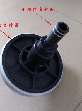 8寸玻璃钢膜壳端盖 堵头承压板堵头适配器侧口大密封圈8040端盖